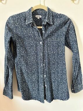 Steven Alan Floral Chambray Reverse Seam Shirt
